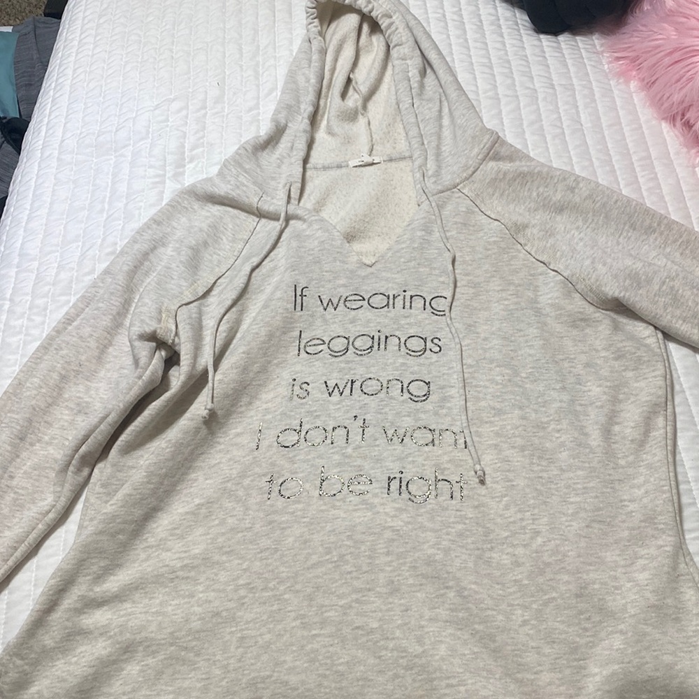 Light hoodie, fits oversize.